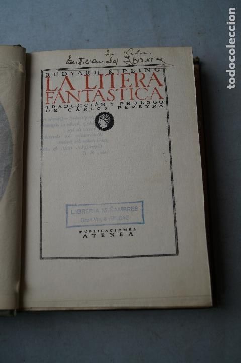 Libros antiguos: LA LITERA FANTASTICA. RUDYARD KIPLING. 1921 - Foto 2