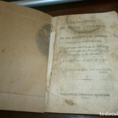Libros antiguos: PRINCIPIOS DE MORAL UNIVERSAL MANUAL DE LOS DEBERES DEL HOMBRE FUNDADOS EN SU NATURALEZA 1820 HOLBAC. Lote 202259382