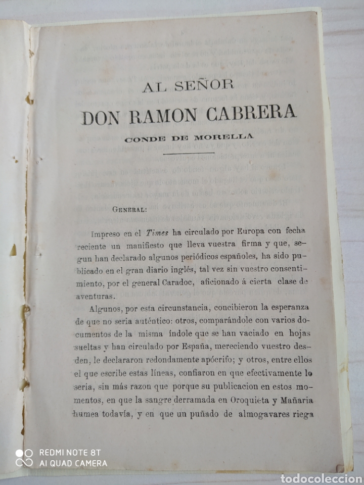 Libros antiguos: CABRERA Y LOS CARLISTAS - LUIS FIDANZA - Foto 2