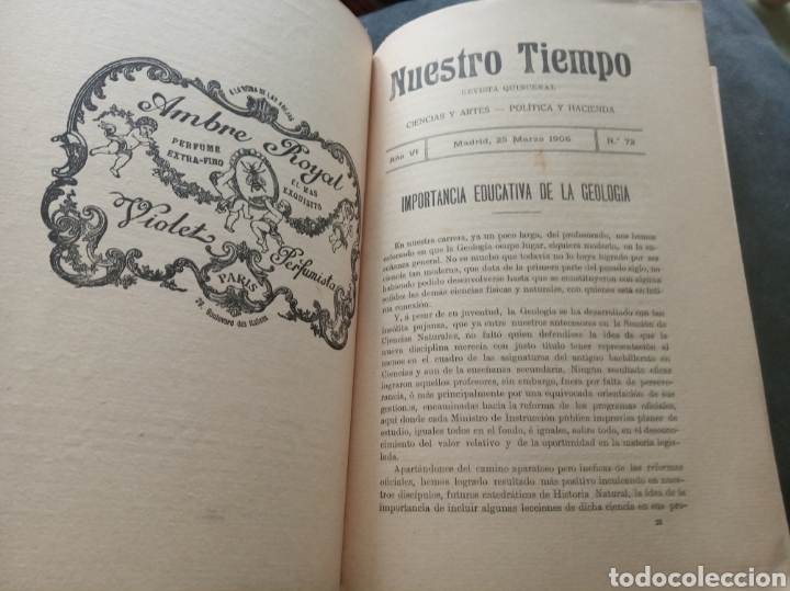 Libros antiguos: Revista Nuestro Tiempo. 1906 - Foto 2