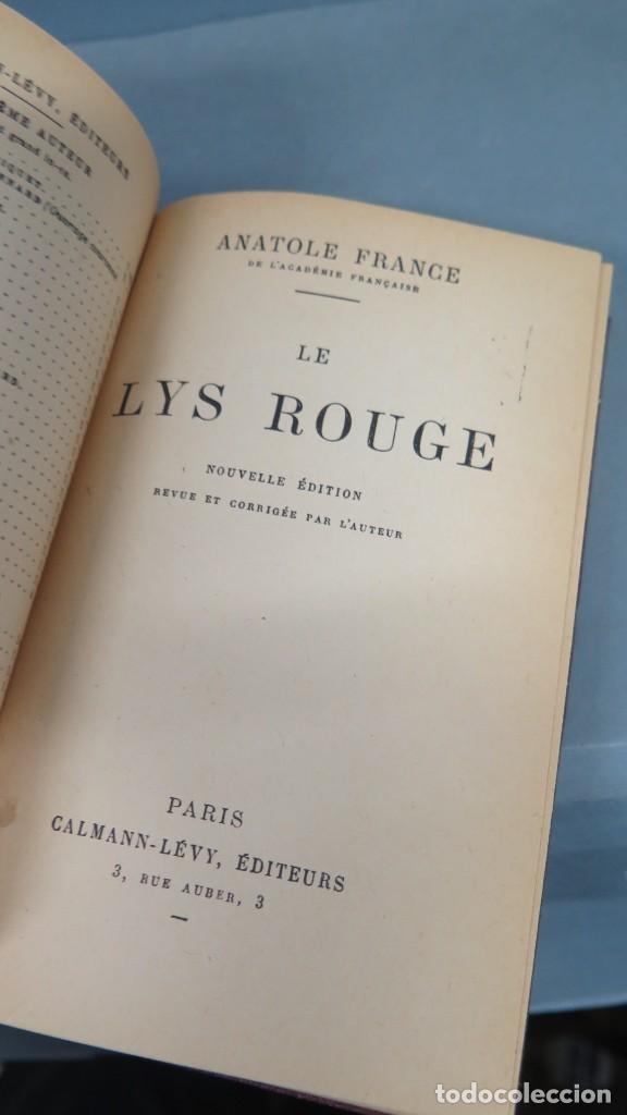 Libros antiguos: LE LYS ROUGE. FRANCE - Foto 2
