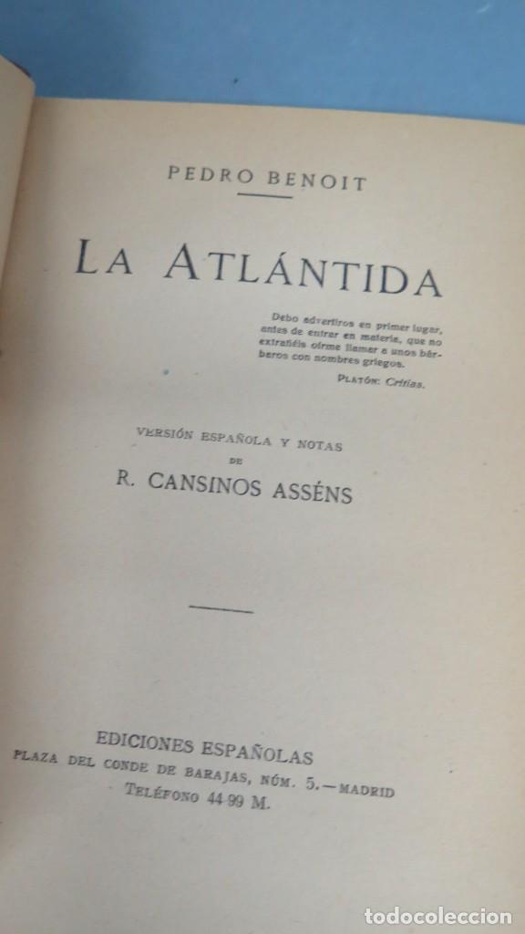 Libros antiguos: LA ATLANTIDA. BENOIT - Foto 2
