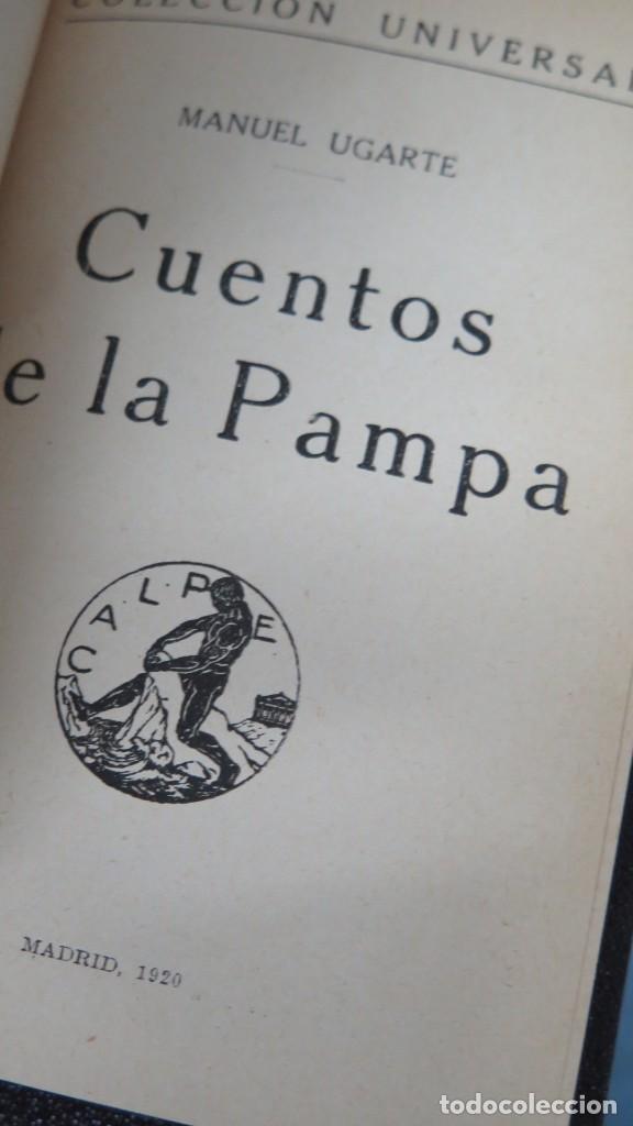 Libros antiguos: 1920.- CUENTOS DE LA PAMPA. UGARTE - Foto 2