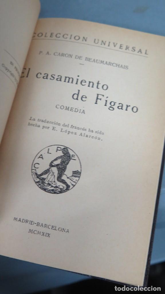 Libros antiguos: 1919.- EL CASAMIENTO DE FIGARO. BEAUMARCHAIS - Foto 2