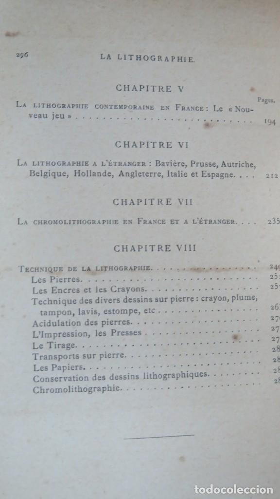 Libros antiguos: 1895.- LA LITOGRAPHIE. BOUCHOT - Foto 6