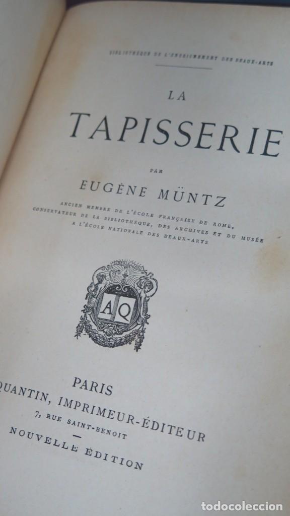 Libros antiguos: LA TAPISSERIE. EUGENE M&Uuml;NTZ - Foto 2