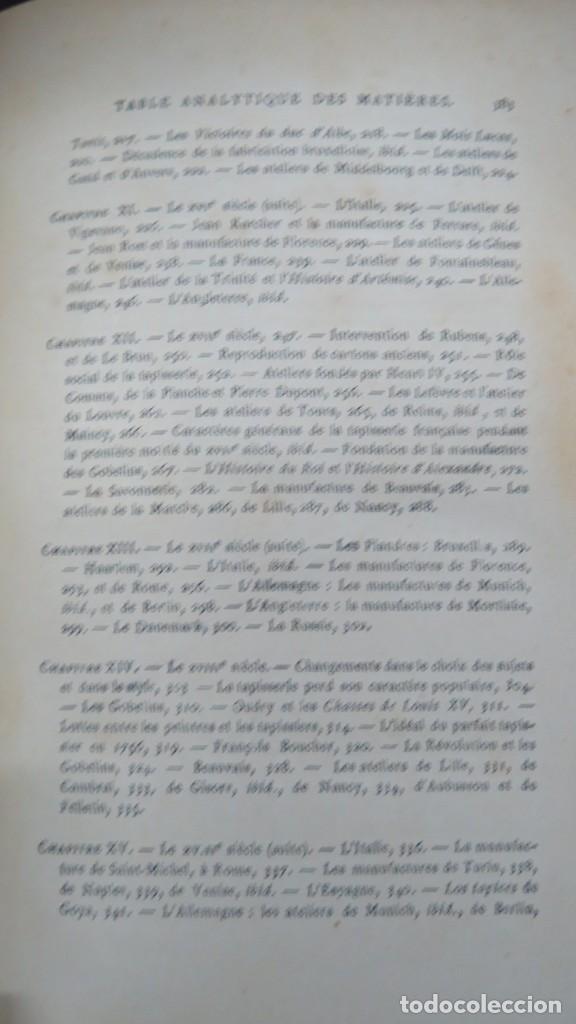 Libros antiguos: LA TAPISSERIE. EUGENE M&Uuml;NTZ - Foto 7