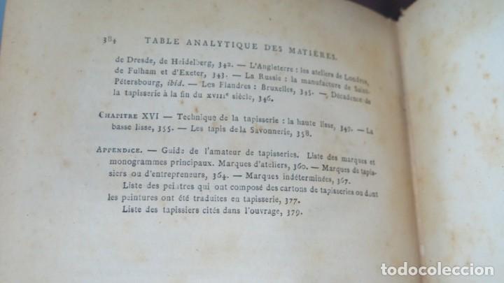 Libros antiguos: LA TAPISSERIE. EUGENE M&Uuml;NTZ - Foto 8