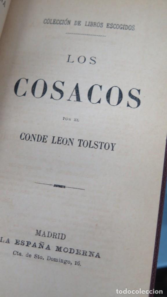 Libros antiguos: LOS COSACOS. TOLSTOI. LA ESPA&Ntilde;A MODERNA - Foto 2