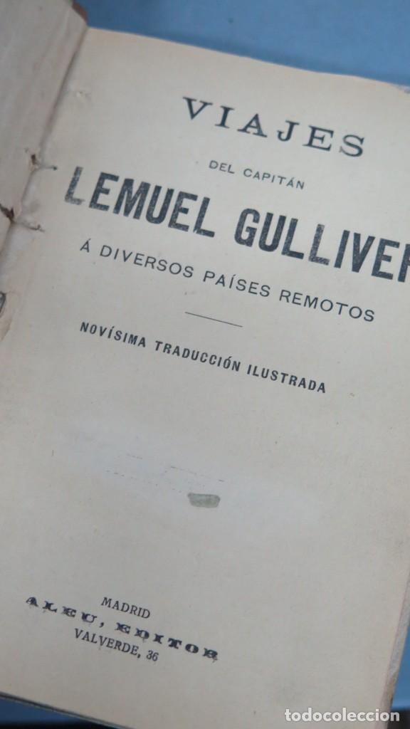 Libros antiguos: VIAJES DE GULLIVER. J. SWIFT. ALEU EDITOR - Foto 2