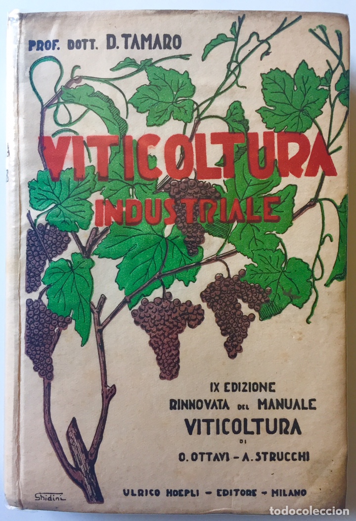 Libri antichi: Destilaci&oacute;n Viticoltura Industriale 1930 Pro. D.Tamaro Viticultura Industrial