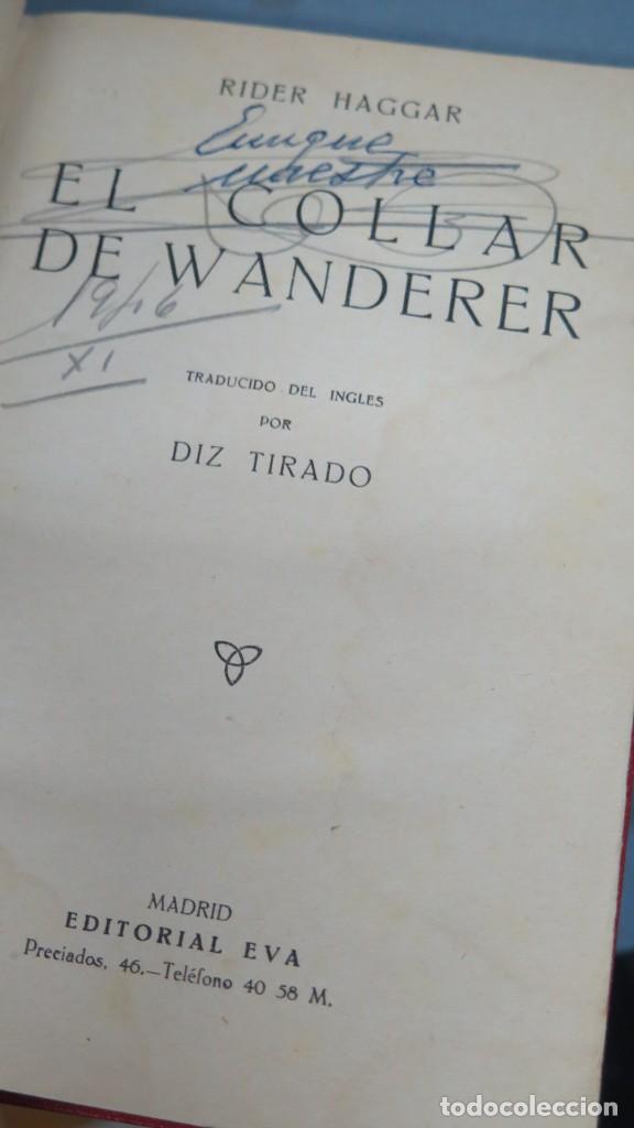 Libros antiguos: EL COLLAR DE WANDERER. HAGGAR - Foto 2