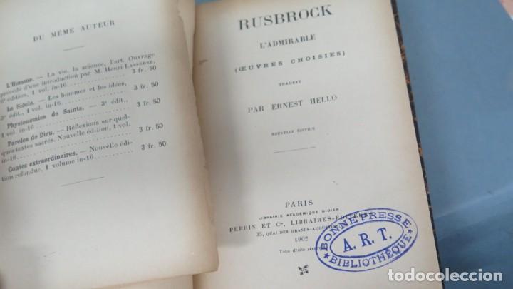 Libros antiguos: 1902.- RUSBROCK L`ADMIRABLE - Foto 2