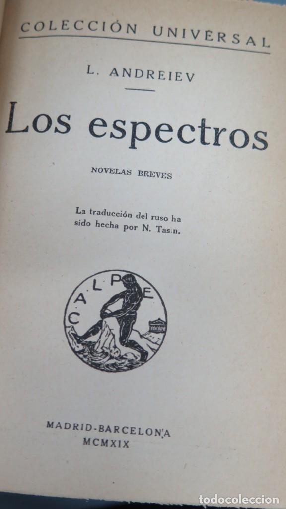 Libros antiguos: 1919.- LOS ESPECTROS. ANDREIEV - Foto 2
