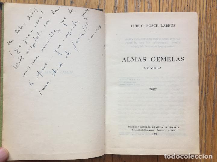 Libros antiguos: ALMAS GEMELAS, Luis Bosch Labrus - Foto 1