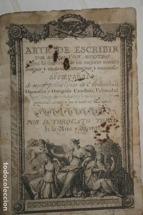 Libros antiguos: Arte de escribir (1802) 2a edici&oacute;n - Foto 2