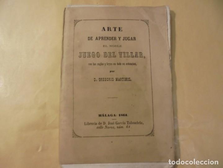 Libros antiguos: JUEGO DEL BILLAR. 1864 - Foto 1