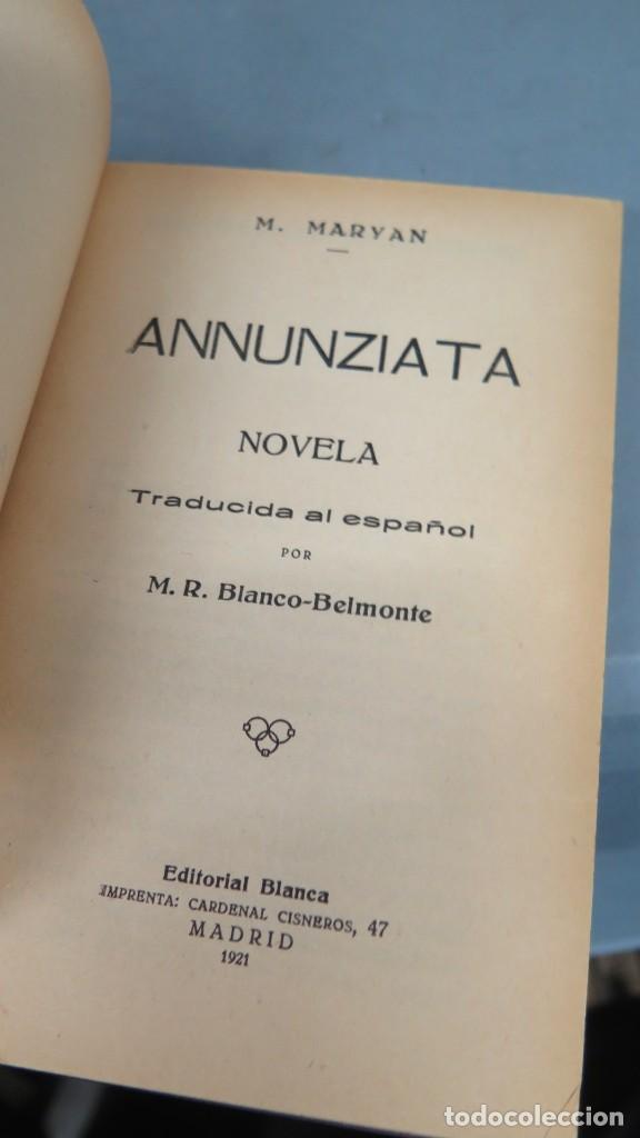 Libros antiguos: 1921.- ANNUNZIATA. MARYAN - Foto 2