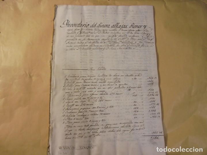 Livros antigos: INVENTARIO ANDRES CABALLERO. 1814. MANUSCRITO. BANQUERO Y COMERCIANTE