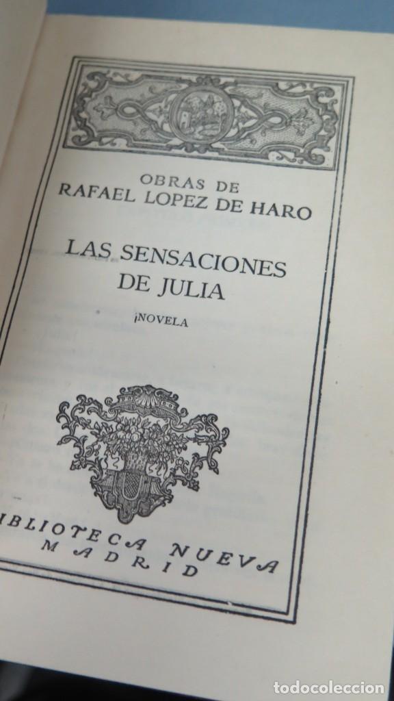 Libros antiguos: LAS SENSACIONES DE JULIA. LOPEZ DE HARO - Foto 2
