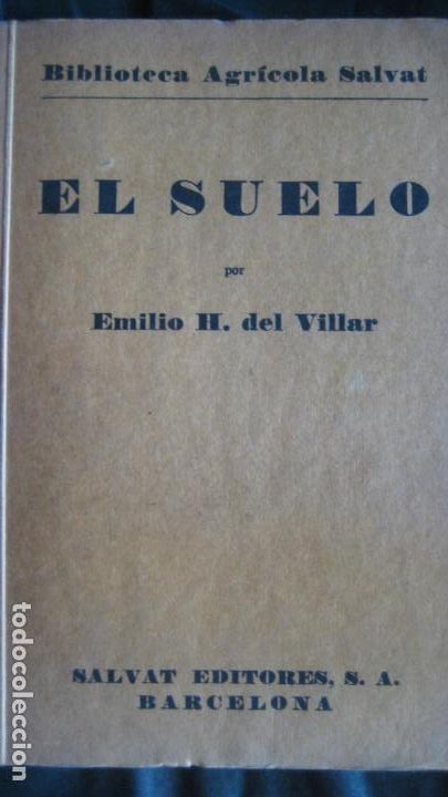 Livres anciens: emilio h. del villar : El suelo