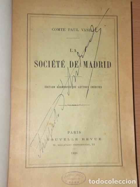 Libros antiguos: LA SOCI&Eacute;T&Eacute; DE MADRID. - Foto 2