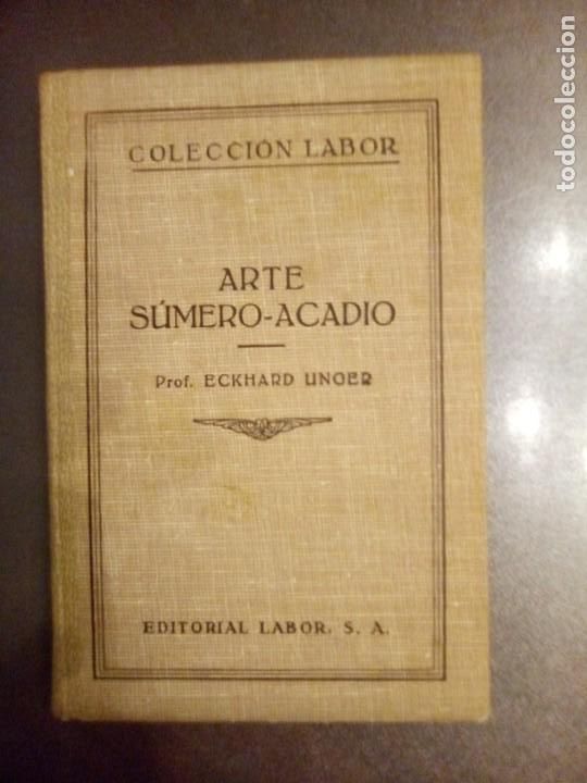 Libros antiguos: Eckhard Unger, ARTE S&Uacute;MERO-ACADIO. - Foto 1