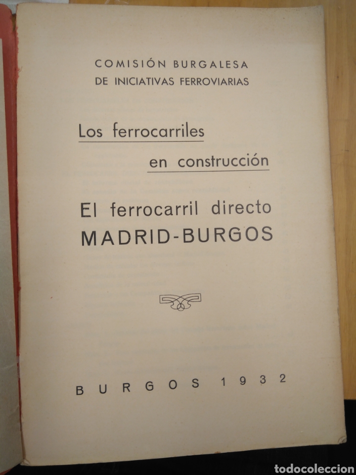 Libros antiguos: EL FERROCARRIL DIRECTO MADRID-BURGOS - Foto 3