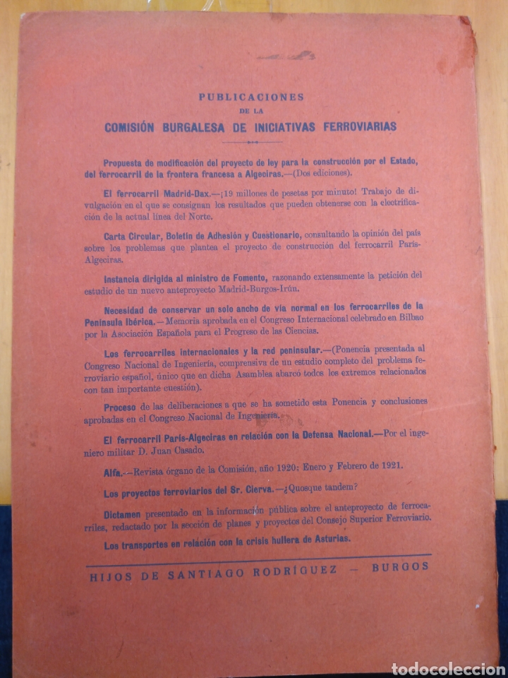 Libros antiguos: EL FERROCARRIL DIRECTO MADRID-BURGOS - Foto 4