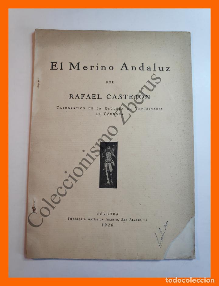 Libros antiguos: El Merino Andaluz - Rafael Castej&oacute;n - Foto 1
