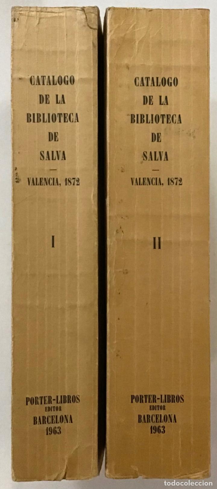 Libros antiguos: CAT&Aacute;LOGO DE LA BIBLIOTECA DE SALV&Aacute;. - Foto 2
