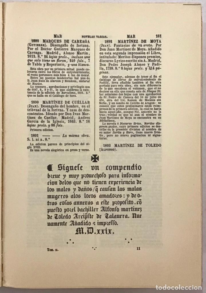 Libros antiguos: CAT&Aacute;LOGO DE LA BIBLIOTECA DE SALV&Aacute;. - Foto 6