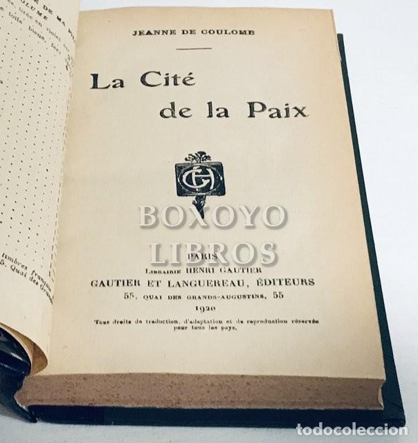 Libros antiguos: COULOMB, Jeanne de. La cit&eacute; de la paix - Foto 2