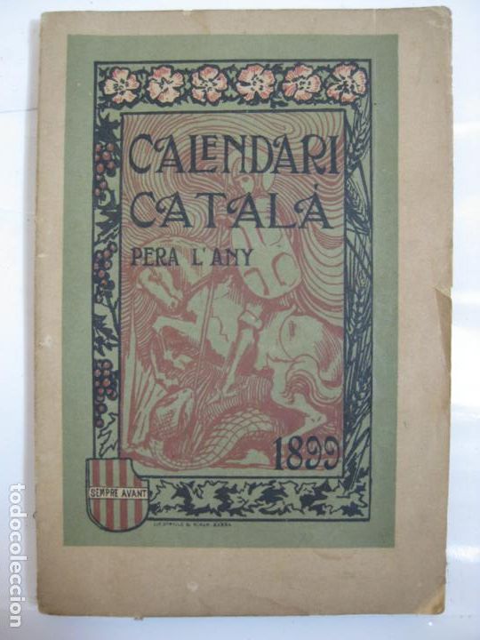 Libros antiguos: CALENDARI CATALA PERA LANY 1899 - Foto 1