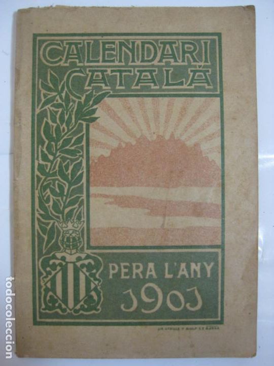 Libros antiguos: CALENDARI CATALA PERA LANY 1901 - Foto 1