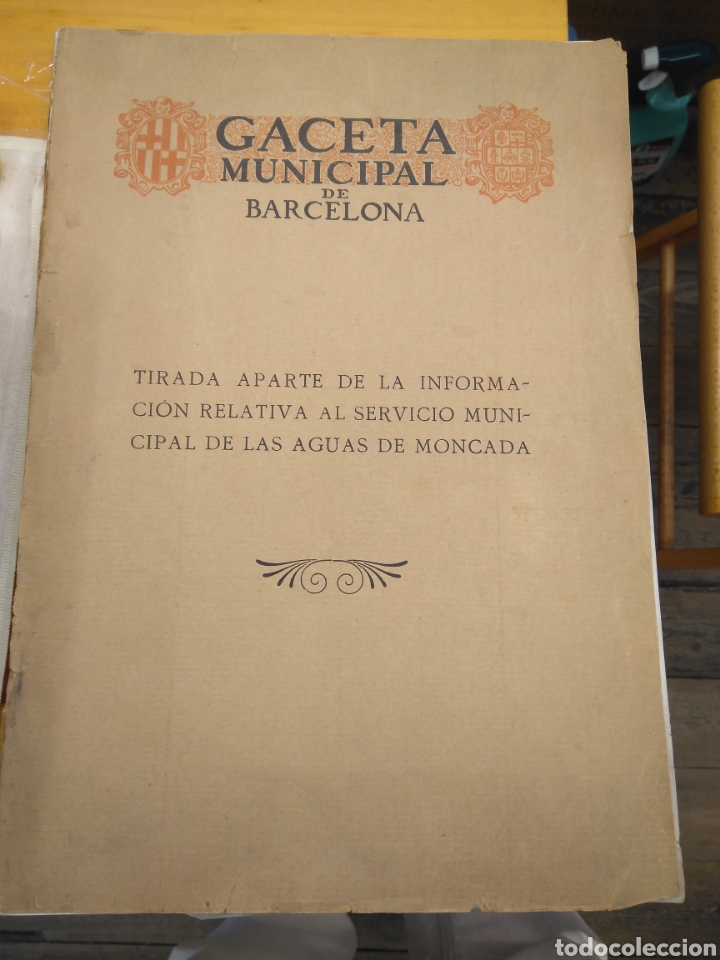 Livres anciens: GACETA MUNICIPAL DE BARCELONA