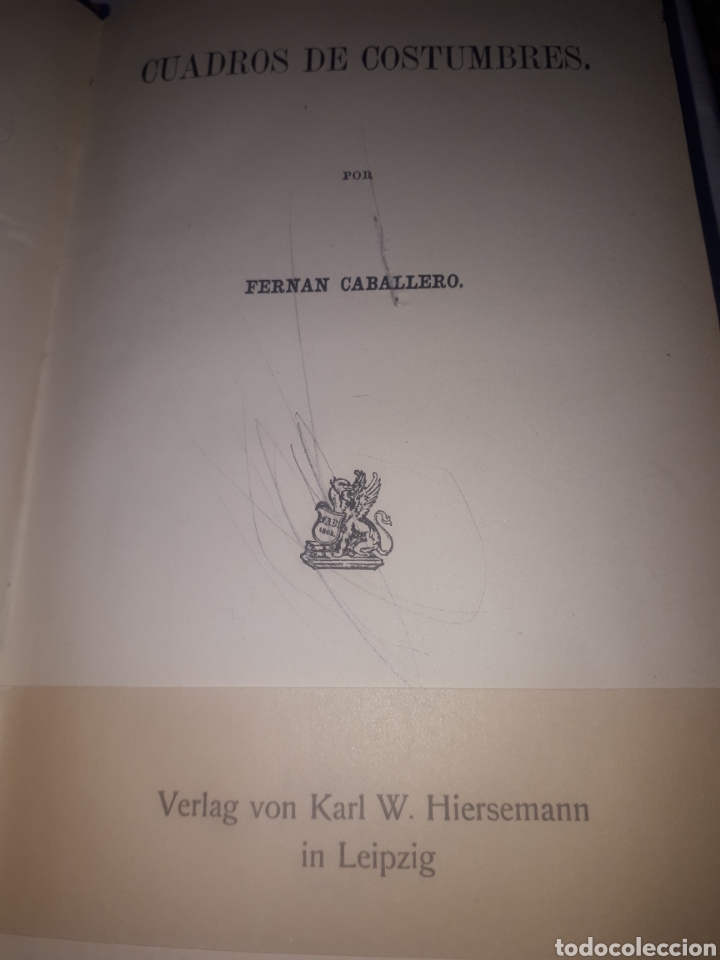Libros antiguos: CUADROS DE COSTUMBRES FERN&Aacute;N CABALLERO - Foto 1