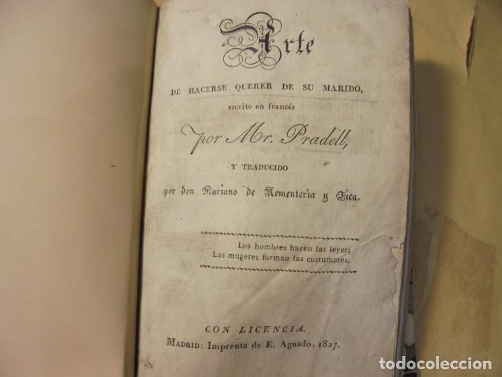 Antiquarische B&uuml;cher: ARTE DE HACERSE QUERER POR EL MARIDO. PRADELL. 1827