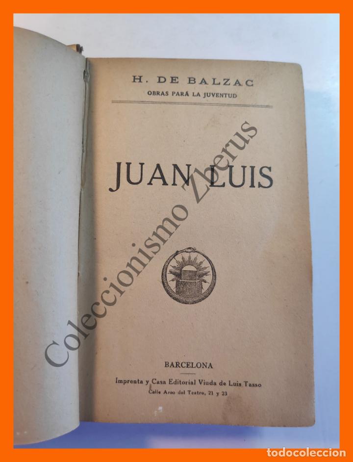 Libros antiguos: Juan Luis - Honore de Balzac - Foto 2