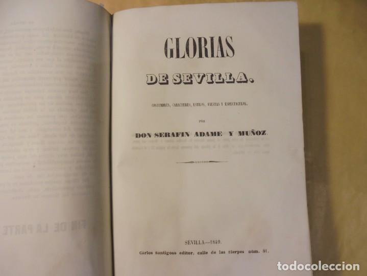 Libros antiguos: GLORIAS DE SEVILLA. ALVAREZ MIRANDA. 1849 - Foto 10