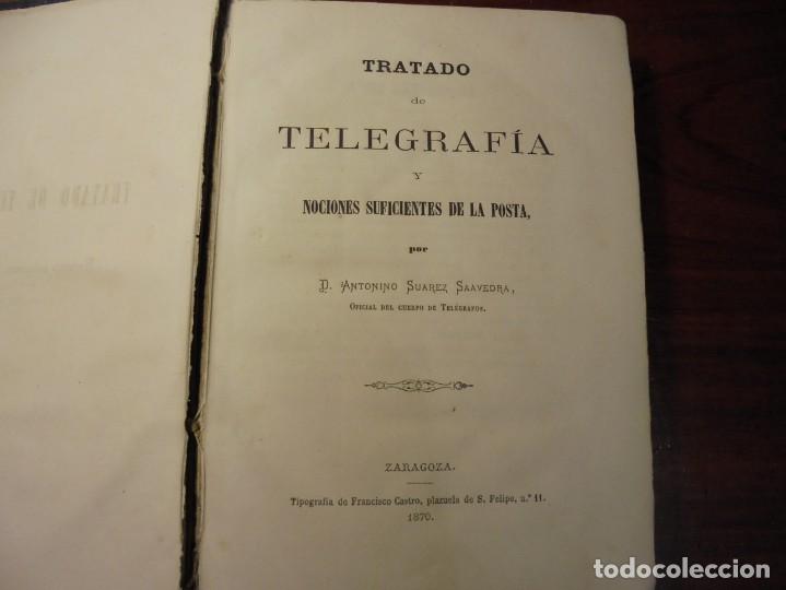 Antiquarische B&uuml;cher: TELEGRAF&Iacute;A Y POSTA. 2 PARTES EN 1 TOMO. 1870