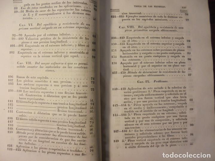 Libros antiguos: MEC&Aacute;NICA DE LAS CONSTRUCCIONES. PI&Eacute;LAGO. 1837 - Foto 4