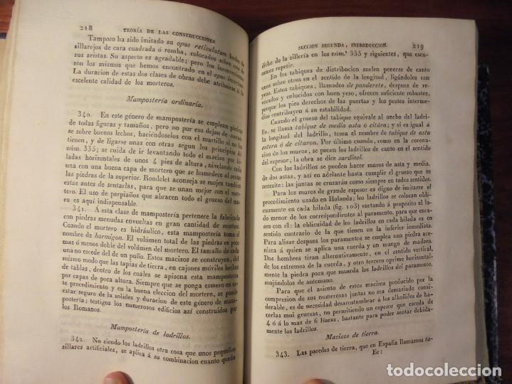 Libros antiguos: MEC&Aacute;NICA DE LAS CONSTRUCCIONES. PI&Eacute;LAGO. 1837 - Foto 6