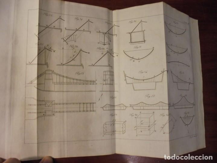 Libros antiguos: MEC&Aacute;NICA DE LAS CONSTRUCCIONES. PI&Eacute;LAGO. 1837 - Foto 9