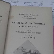 Libros antiguos: 001. CUADROS DE LA FANTASIA Y DE LA VIDA REAL. DUQUE DE RIVAS.. Lote 206525032