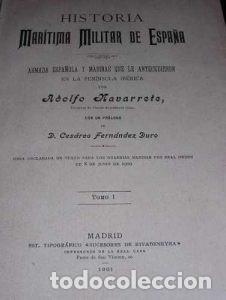 Livros antigos: Historia maritima y militar de Espa&ntilde;a