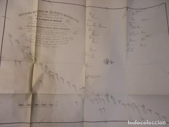 Libros antiguos: COMBATE DE TRAFALGAR. MARLIANI. 1850 - Foto 6