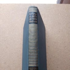 Libros antiguos: EL ARTE DE HABLAR BIEN. PAUL G. JAGOT 1935. Lote 207160042
