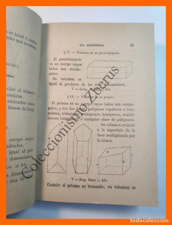 Libros antiguos: Manual del Agrimensor que contiene a m&aacute;s de las mediciones, las tablas... - Faustino Bastus - Foto 5