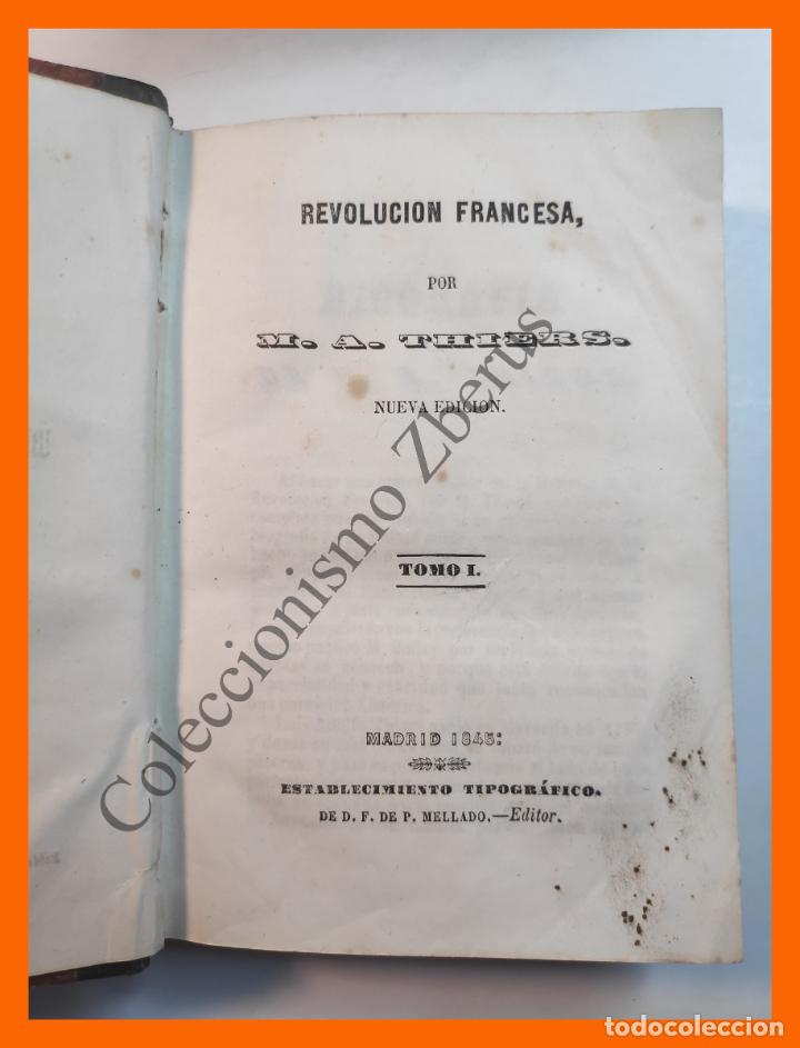 Libros antiguos: Revolucion Francesa - M.A. Thiers (6 Tomos) - Foto 7